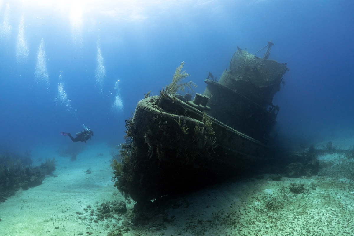 غواص حطام السفن