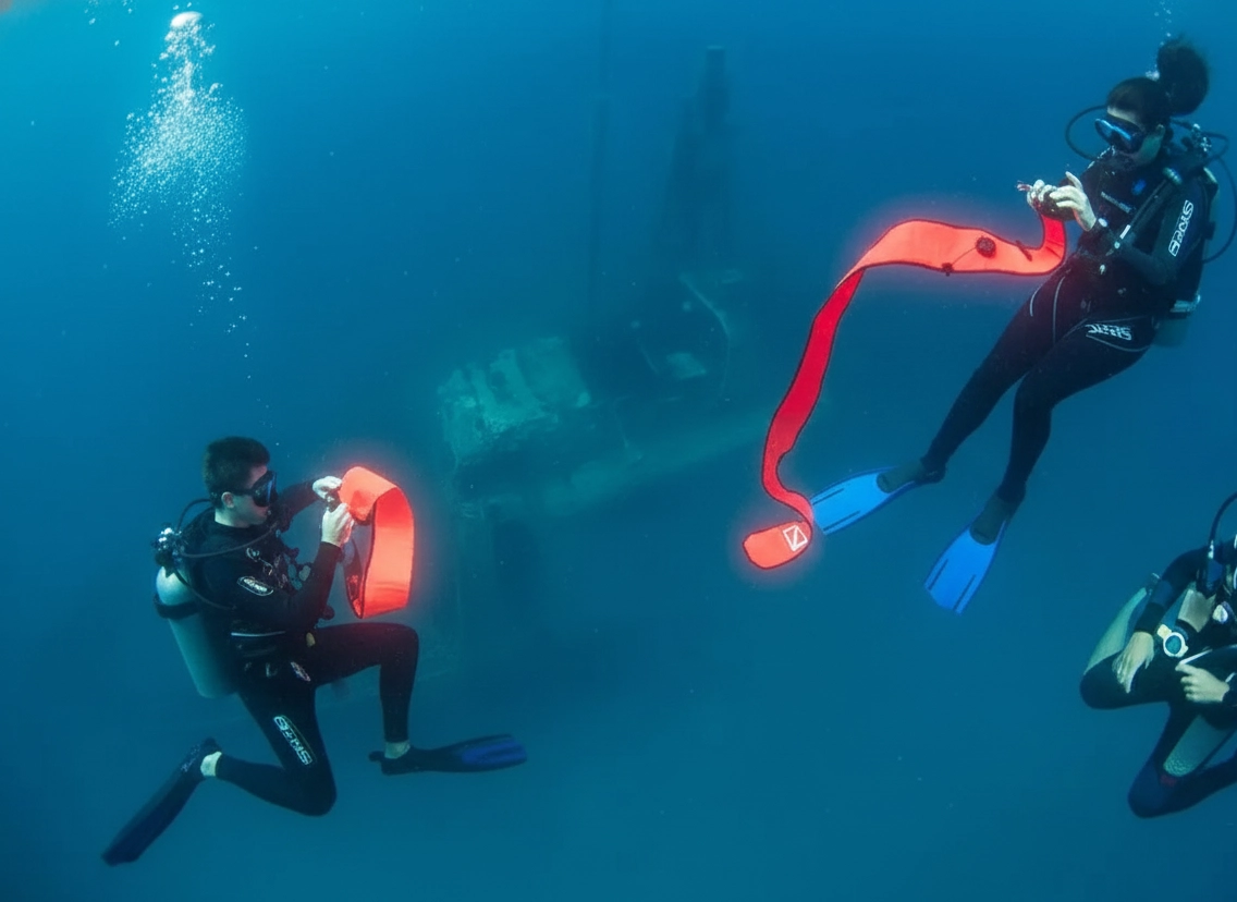 غواص ذو عوامة صغيرة